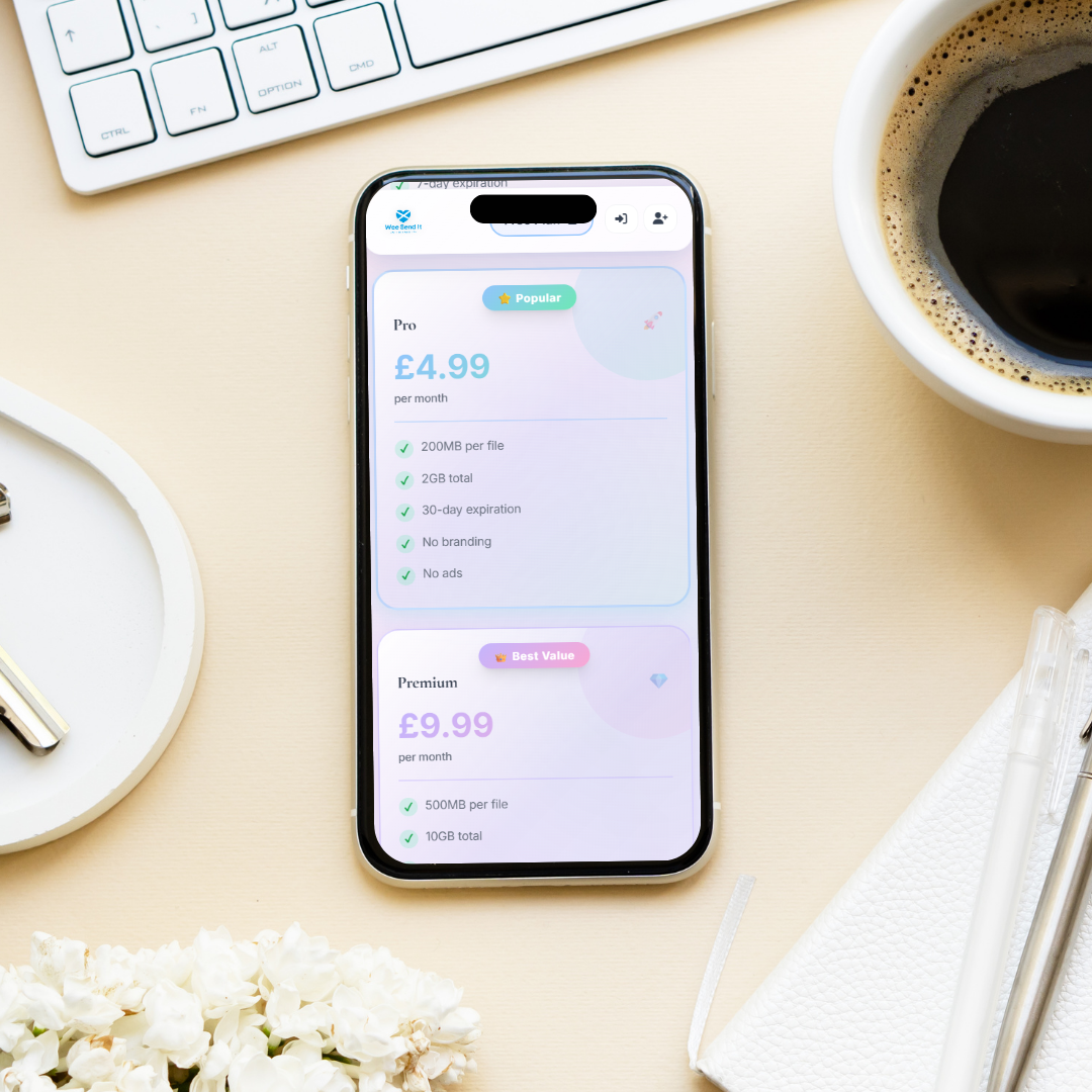 WeeSendIt - Plans and pricing